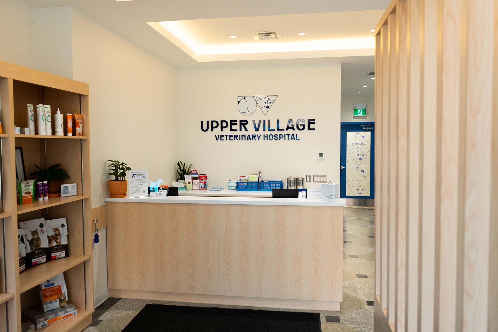 Upper Village reception area