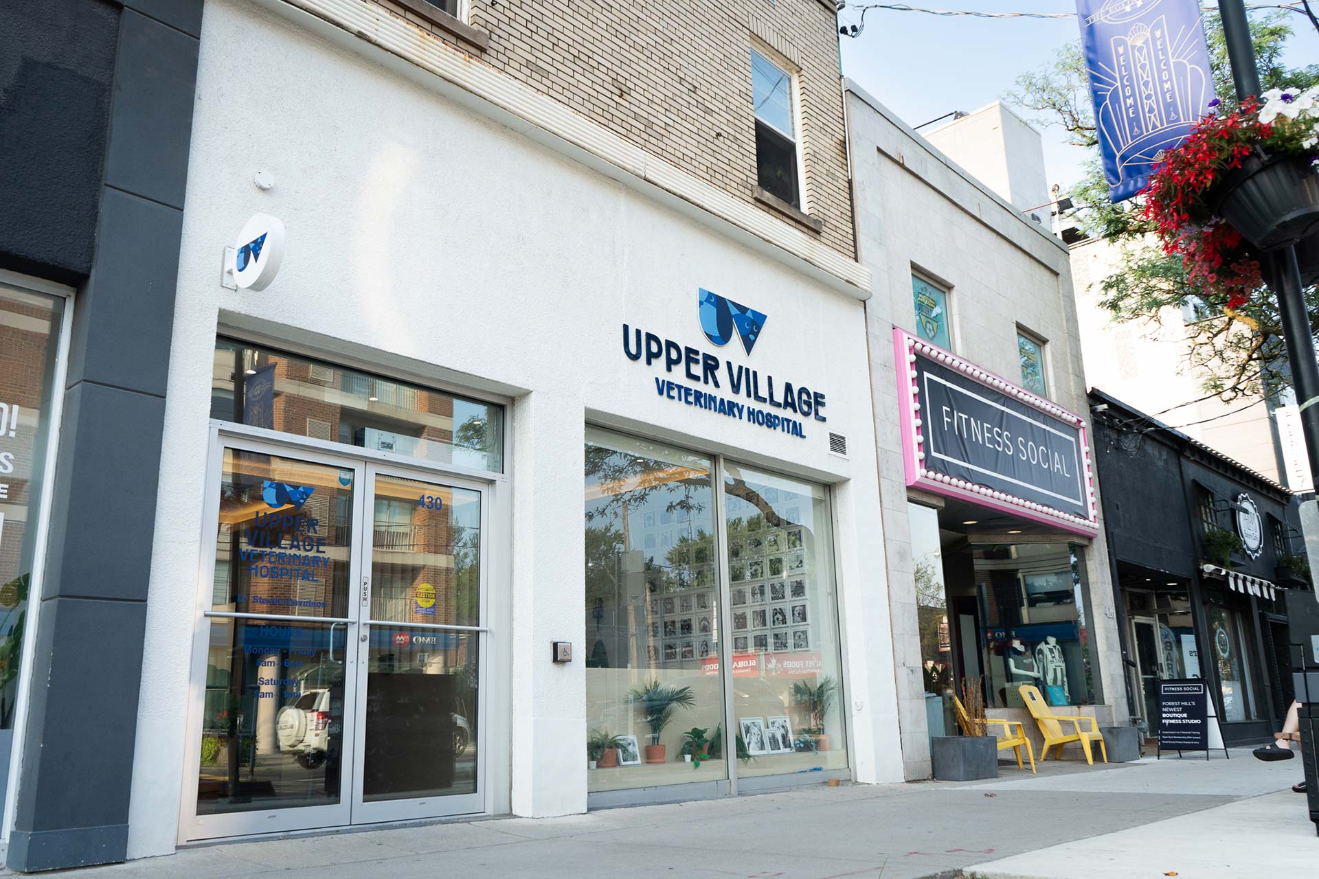Upper Village Veterinary Hospital storefront